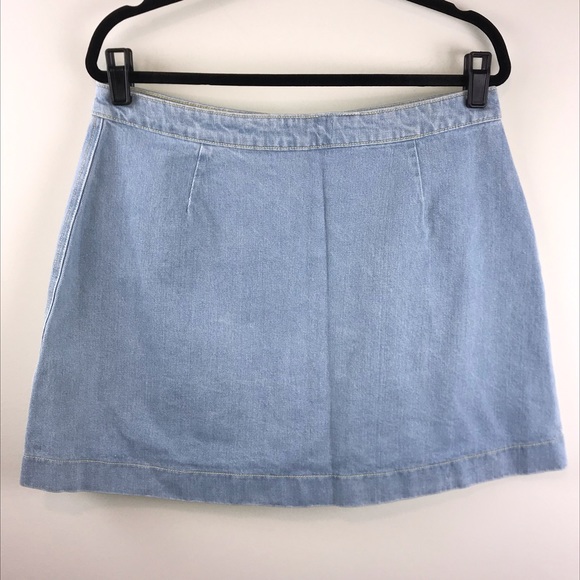 American Apparel Denim Button down Skirt - Picture 4 of 6